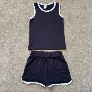 Kate Quinn Bamboo Retro Track Shorts & Racerback Tank 4T